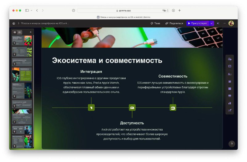 Инновационный ИИ-сервис для создания презентаций
