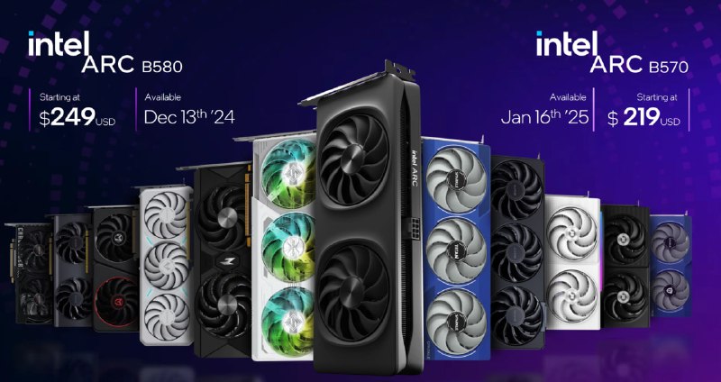 Новые видеокарты Intel Arc: Бюджетные решения с конкурентоспособной производительностью