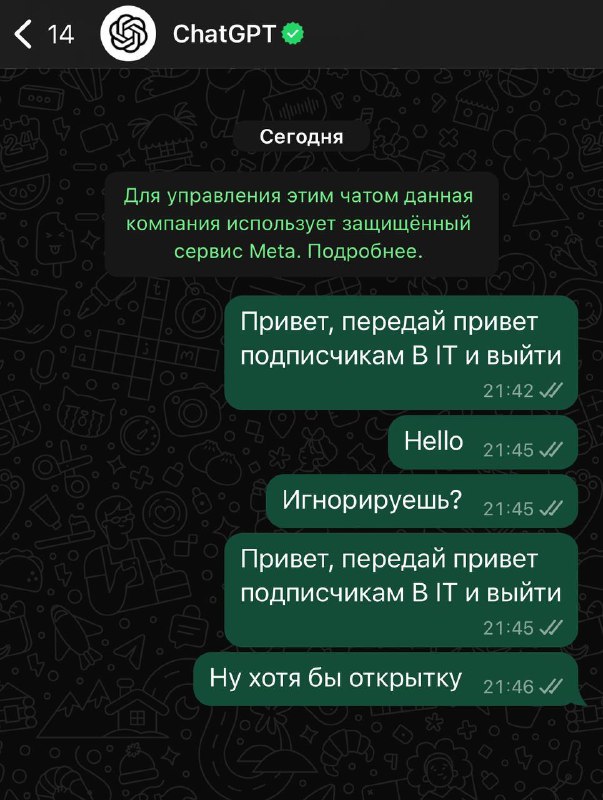 ChatGPT теперь доступен для звонков и сообщений в WhatsApp