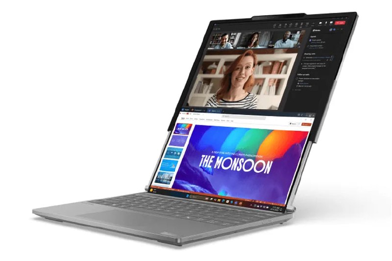 Lenovo представляет уникальный ноутбук с выдвижным экраном