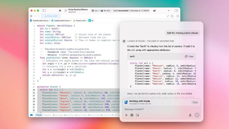 ChatGPT теперь может взаимодействовать с приложениями на macOS