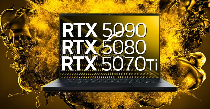 Характеристики новых видеокарт RTX 50 для ноутбуков