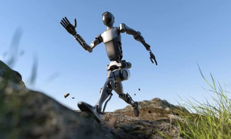 Новый гуманоидный робот D9 от Pudu Robotics