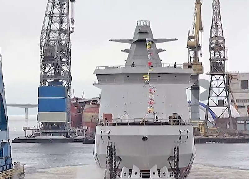 Новый российский ледокол ‘Николай Зубов’ спущен на воду