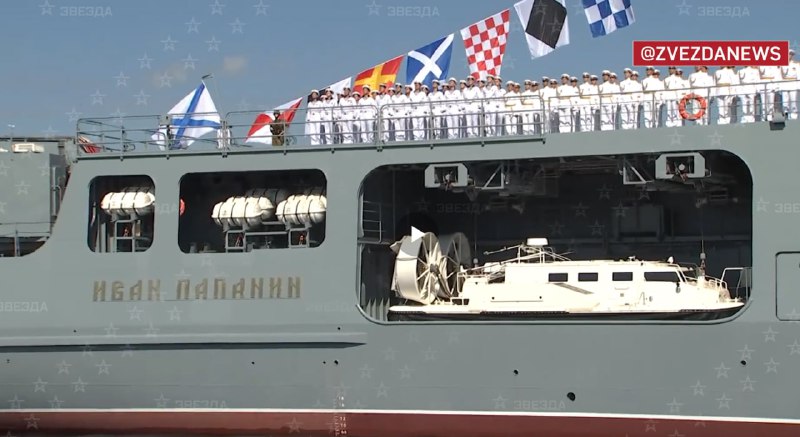 Новый российский ледокол 'Николай Зубов' спущен на воду