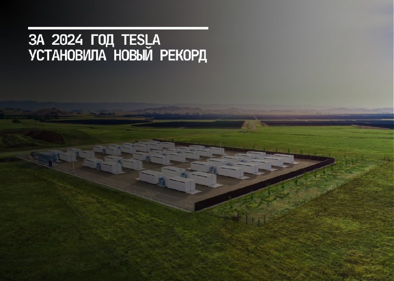 Tesla демонстрирует рост в секторе хранения энергии