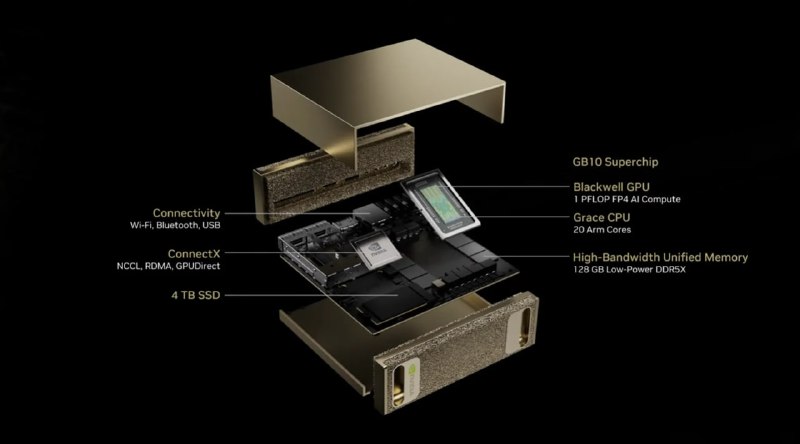 Презентация персонального ИИ-суперкомпьютера от NVIDIA
