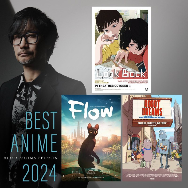 Любимые фильмы и сериалы Хидео Кодзимы 2024 года