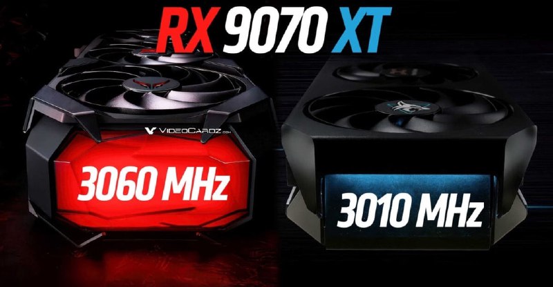 Улучшенные характеристики Radeon RX 9070 XT