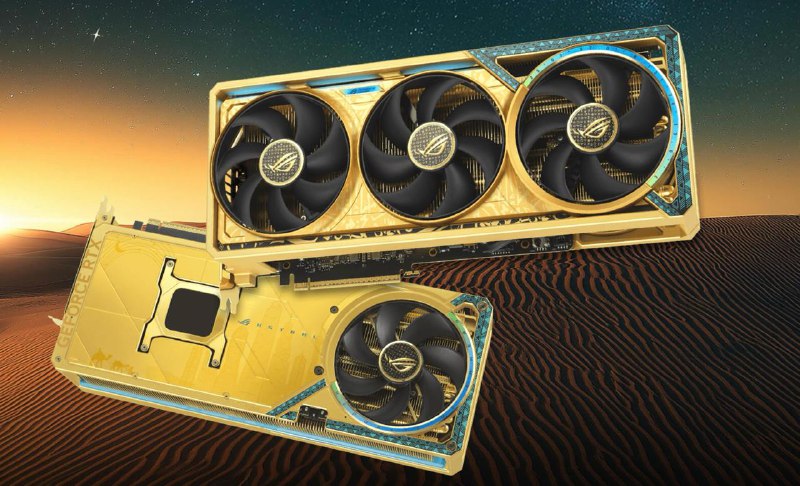 Asus представляет эксклюзивную видеокарту GeForce RTX 5090 ROG Astral Dhahab Edition