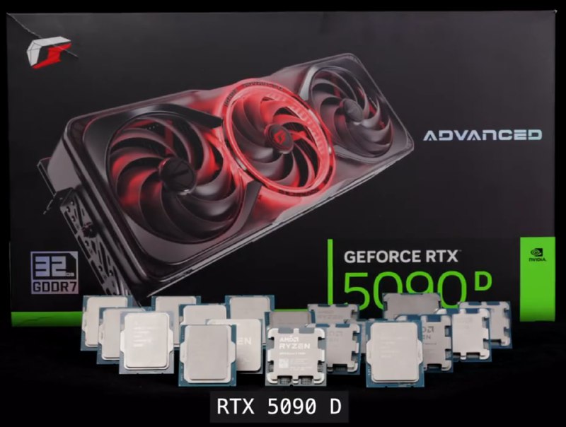 Тест графической карты RTX 5090 с устаревшими процессорами
