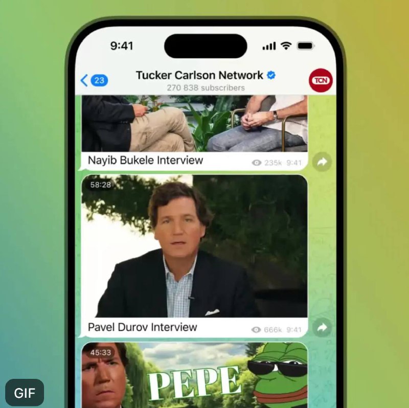Новая функция Telegram: делитесь моментами видео