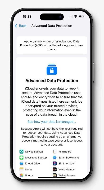 Изменения в защите данных iCloud: новое требование властей Великобритании