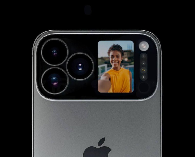 Новая идея для дизайна iPhone: дополнительный дисплей на камерах