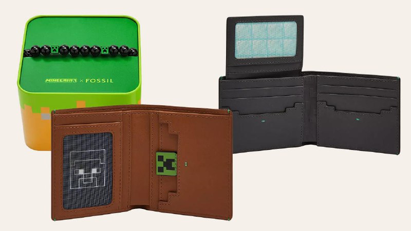 Fossil и Minecraft представили новые аксессуары