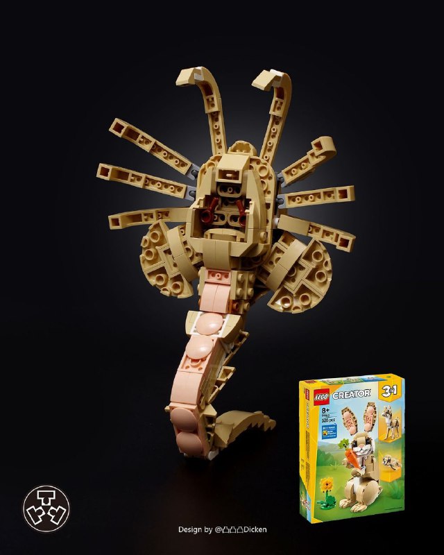 Необычный LEGO-проект: от милого кролика к лицехвату