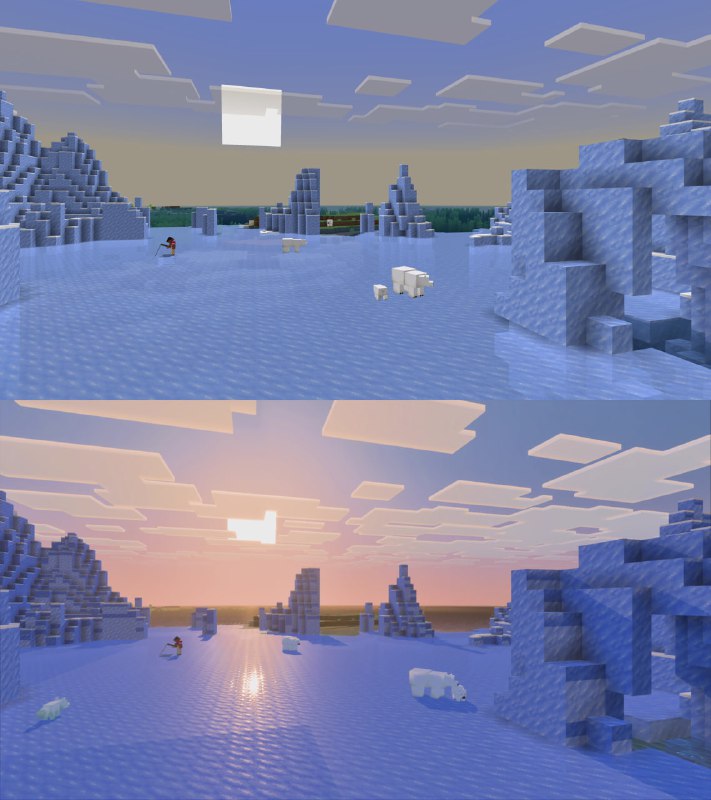 Новое графическое обновление в Minecraft: Vibrant Visuals