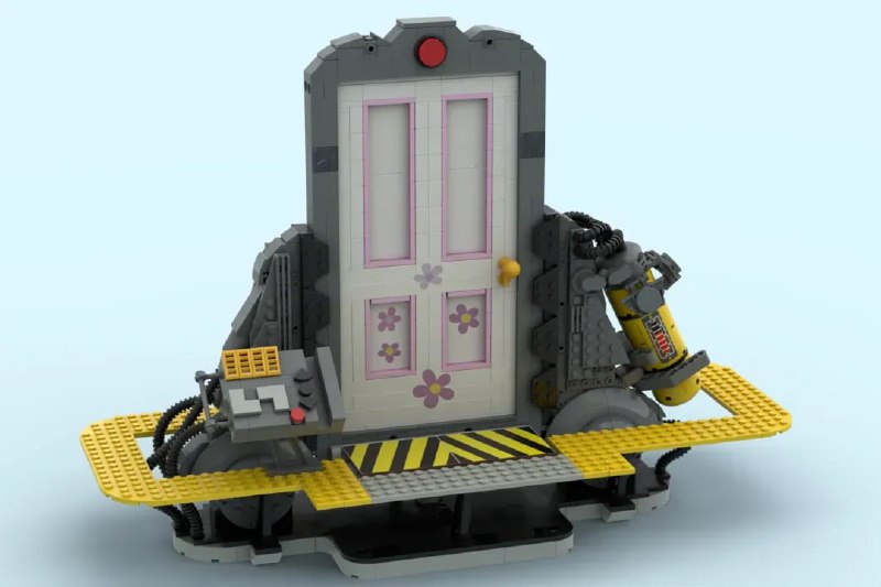 LEGO-модель двери из мультфильма «Корпорация монстров»