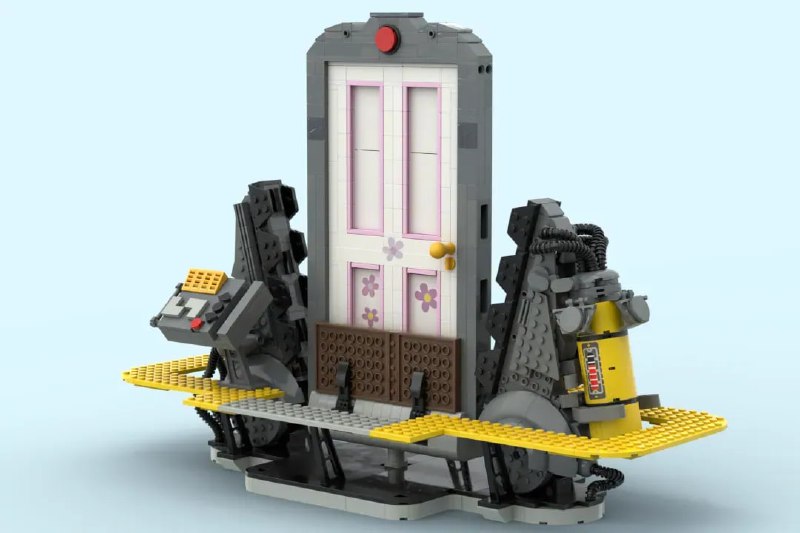 LEGO-модель двери из мультфильма "Корпорация монстров"
