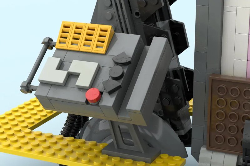 LEGO-модель двери из мультфильма "Корпорация монстров"