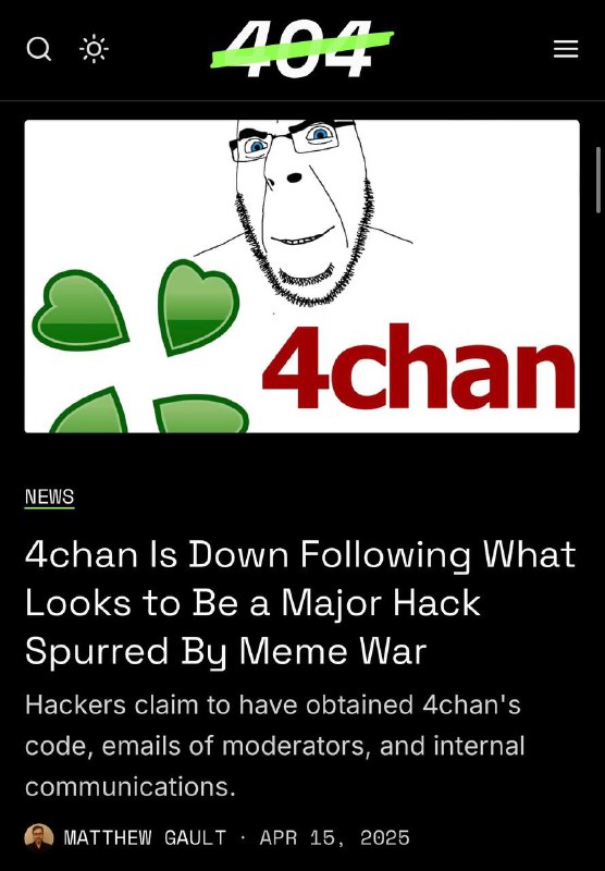 Взлом 4chan: утечка исходных данных и внутренней информации