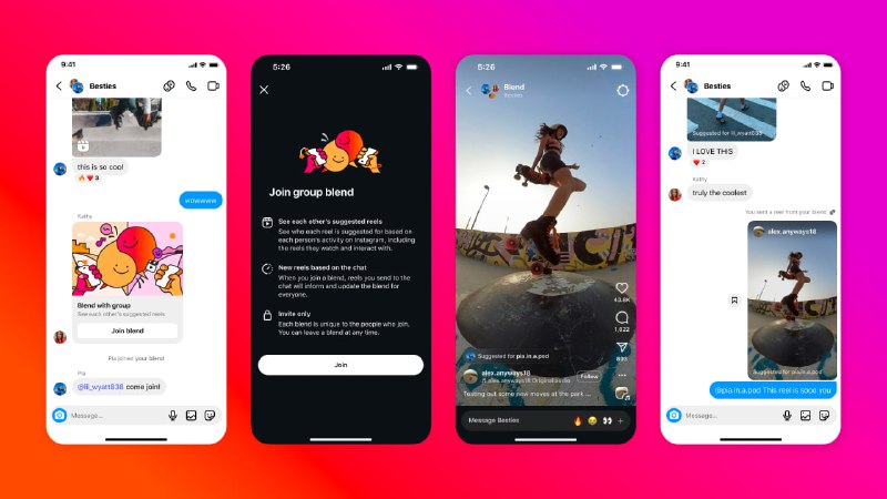 Instagram анонсирует новую функцию общих лент Reels для друзей