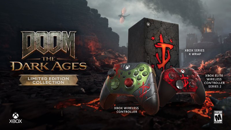 Специальная коллекция аксессуаров Xbox к выходу игры Doom: The Dark Ages