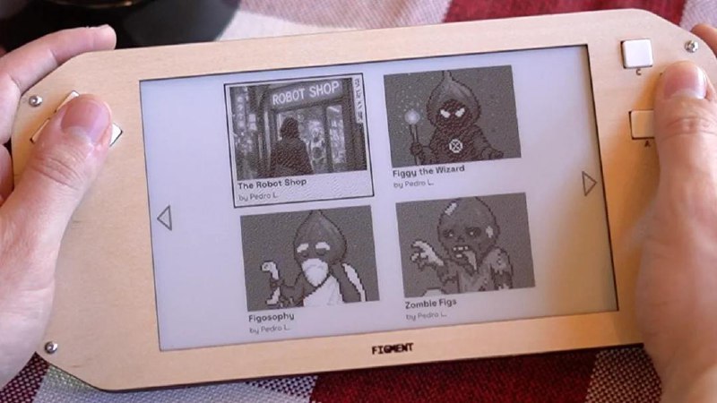 Легкая игровая консоль на базе E-Ink для медленных игр и интерактивных рассказов