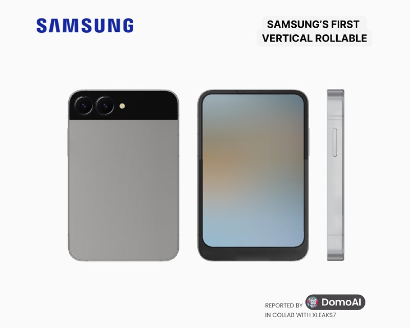 Samsung разрабатывает вертикально-раскручивающийся смартфон с расширяемым экраном