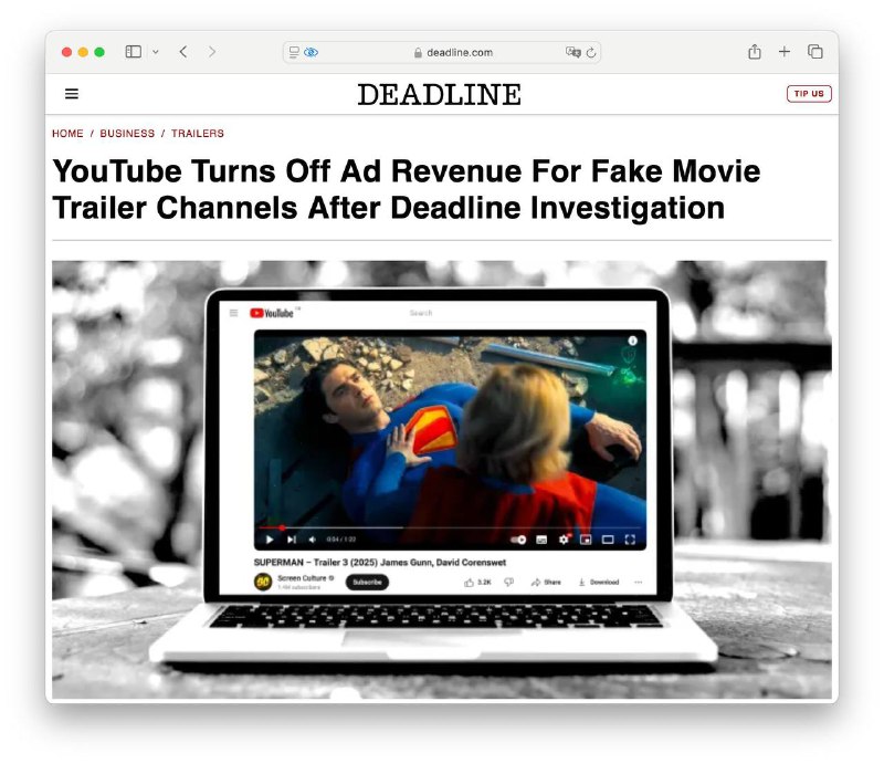Крупные студии зарабатывали на фальшивых AI-видео и трейлерах на YouTube
