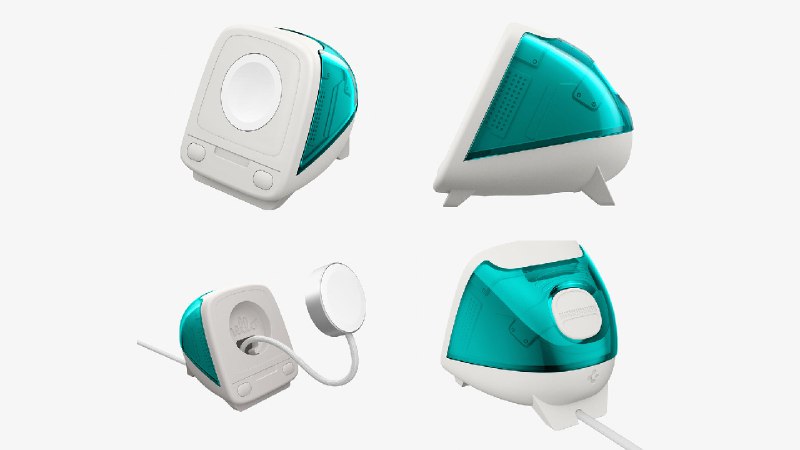 Spigen выпустила стильную подставку для Apple Watch в стиле iMac G3