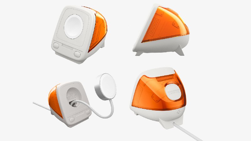 Spigen выпустила стильную подставку для Apple Watch в стиле iMac G3