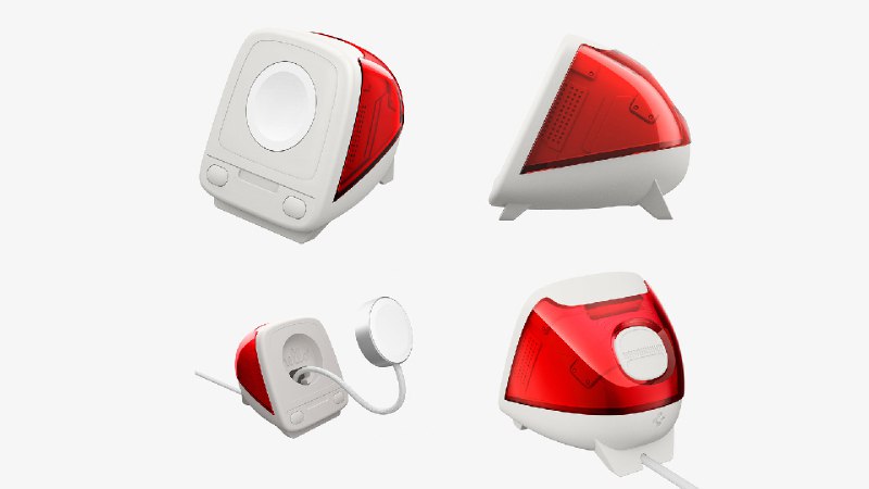 Spigen выпустила стильную подставку для Apple Watch в стиле iMac G3