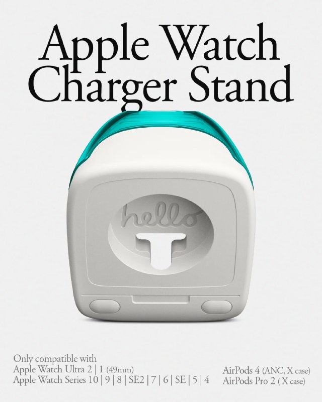 Восстановленная классика: миниатюрная подставка для зарядки Apple Watch в стиле iMac G3