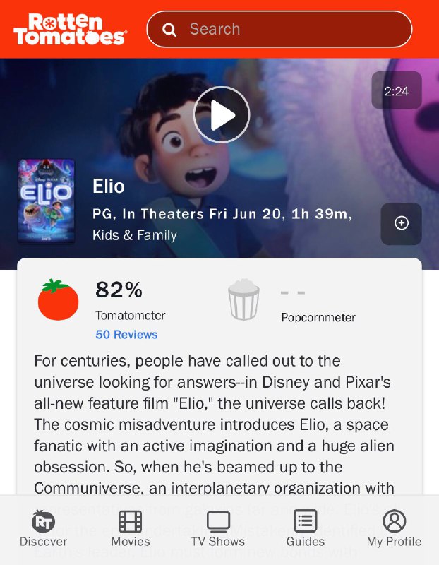 Восхищение критиков мультфильмом от Pixar о межгалактической мечте подростка