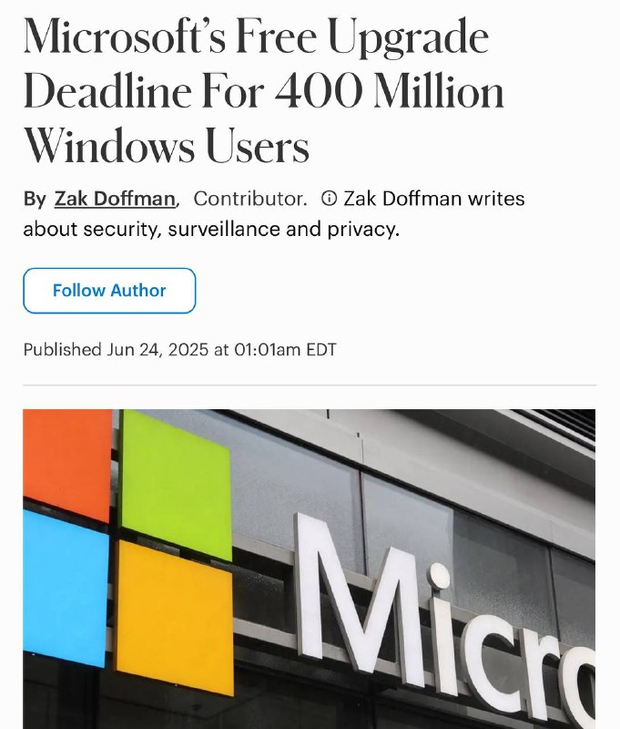 Microsoft объявила о начале платной поддержки Windows 10 после окончания бесплатной
