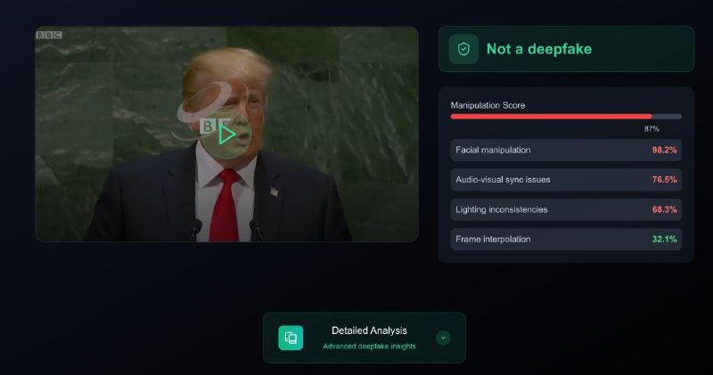 Инструмент для проверки подлинности видео с помощью ИИ