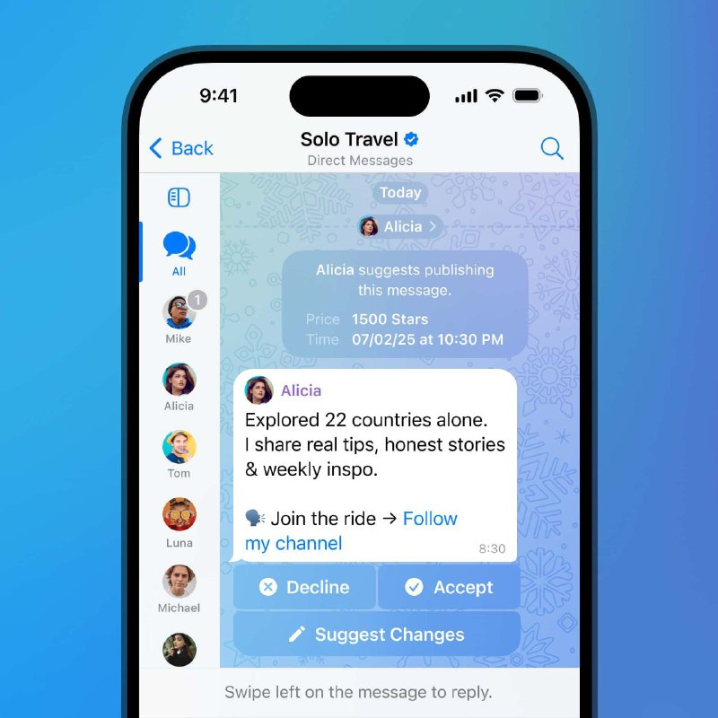Обновление Telegram: новые функции для управления задачами и контентом в каналах