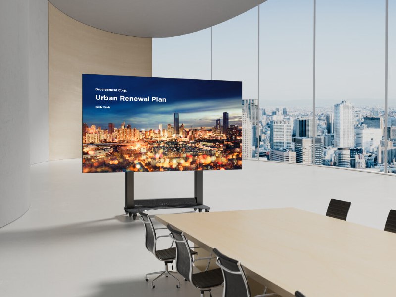 Новинка: складной светодиодный дисплей ViewSonic LDS138-151 с мобильной логистикой