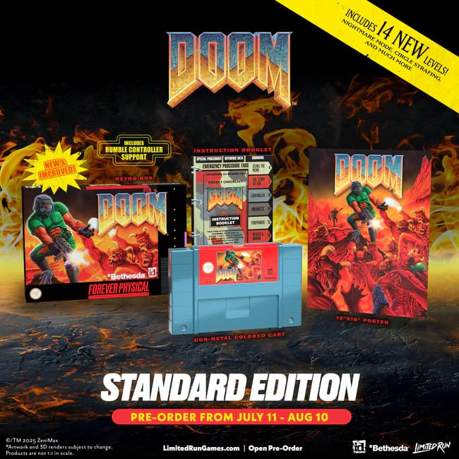 Возвращение легендарного DOOM на SNES: переиздание с новыми возможностями и эксклюзивными аксессуарами