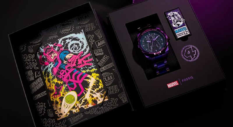 Ограниченная серия часов с изображением Галактуса от Fossil и Marvel