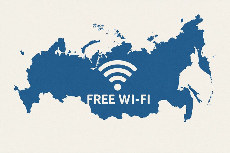 В России реализована бесплатная зона Wi-Fi по всей стране