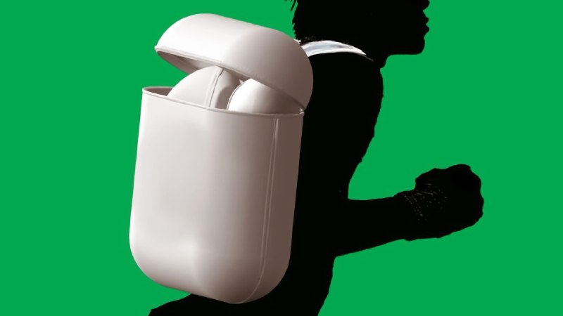 Огромный дизайнерский рюкзак в стиле кейса Apple AirPods