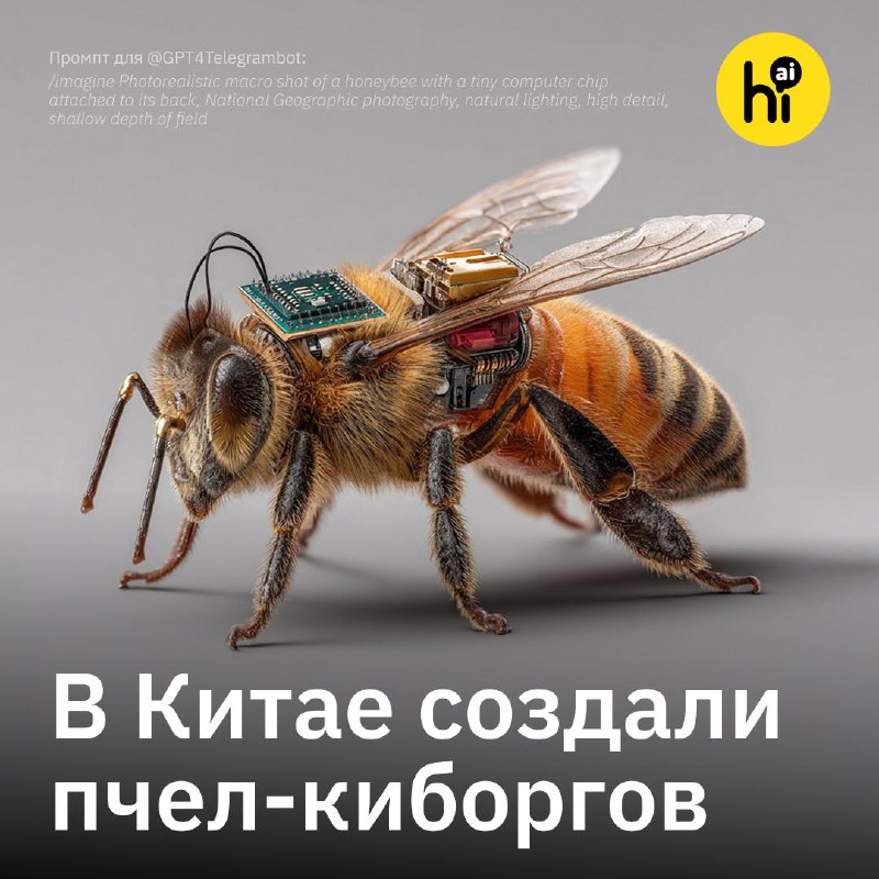 В Китае создали киберпчел для управления и поиска