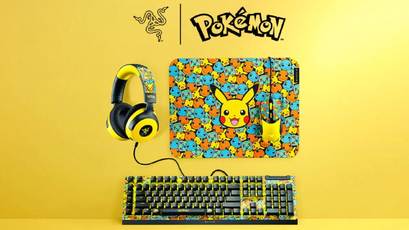 Razer выпустила лимитированную серию геймерской периферии с тематикой Pokémon
